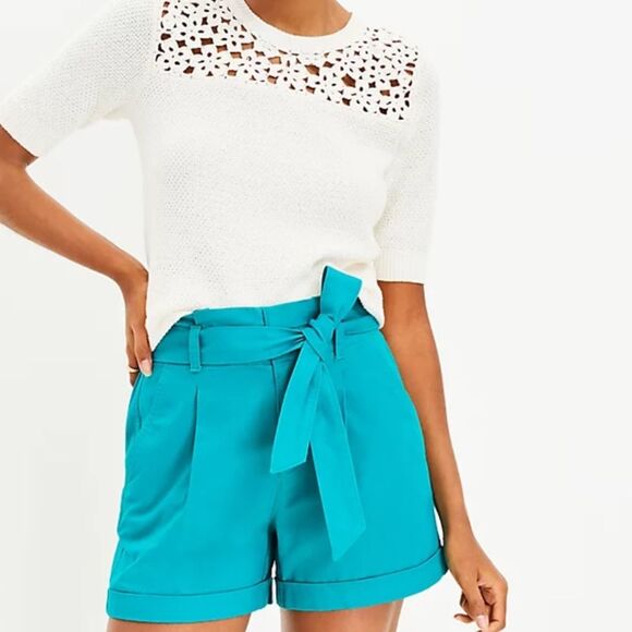 Loft Paperbag Shorts - Picture 2 of 8